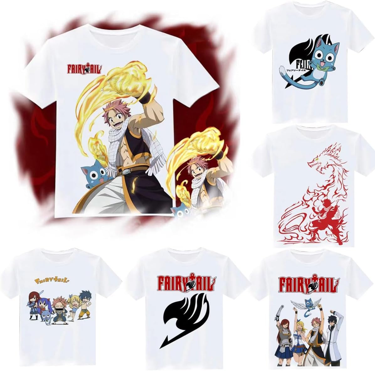 Amazon | フェアリーテイル 半袖 tシャツ 夏服 グッズ ハッピー